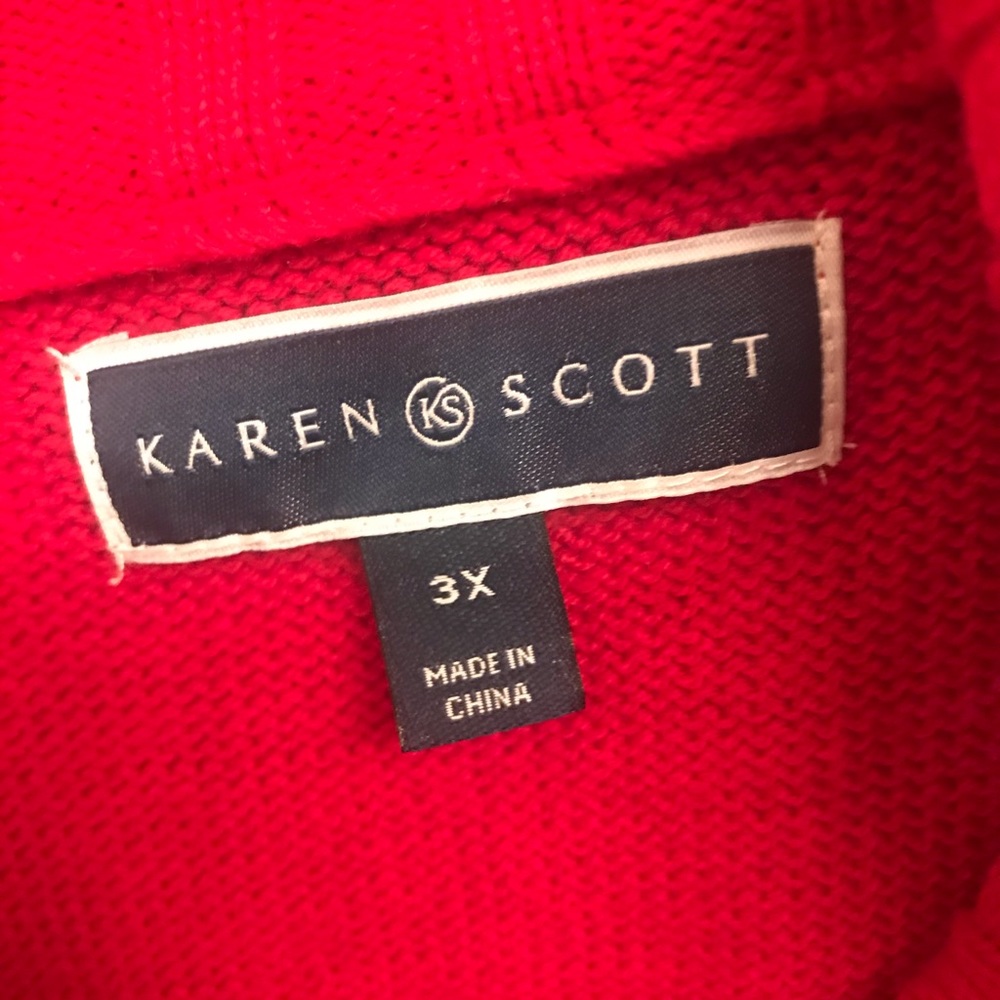 🎁Karen Scott 3X cardigan - Picture 3 of 5